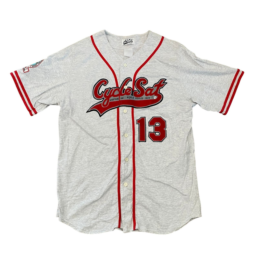 Vintage 90s Ash City Cotton Baseball Jersey Shirt Women's XL